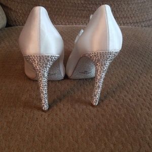 White Nine West heels